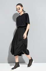 Solid Color Loose Casual Wide Leg Pants