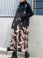 Women Printed Sleeveless Slim Dress