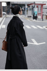 Women Lapel Solid Color Casual Coat