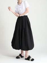 Retro Solid Color High Waist Slimming Skirt