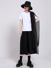 Original Irregularity Split-Joint T-Shirts Tops