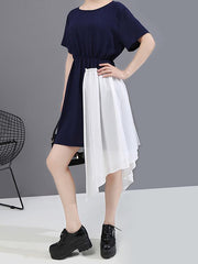 Original Split-Joint Cropped Gauze Dress