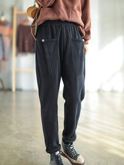 Winter Thicken Casual Harem Pants