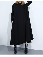 Women Loose Long Sleeve Knitted Dress