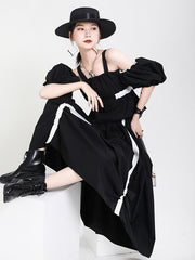 Original Bishop Sleeve Elasticity Waist Four Pieces Suit