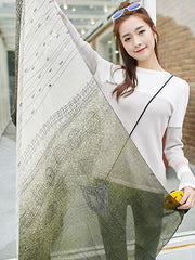 Comfortable Cotton Split-joint Scarf