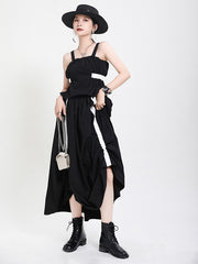 Original Bishop Sleeve Elasticity Waist Four Pieces Suit