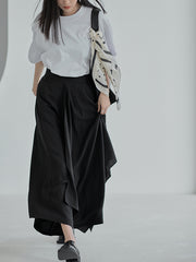 Women Irregular Design Casual Pants