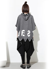 Mid-Waist Zipper Loose Harem Pants Baggy Pants