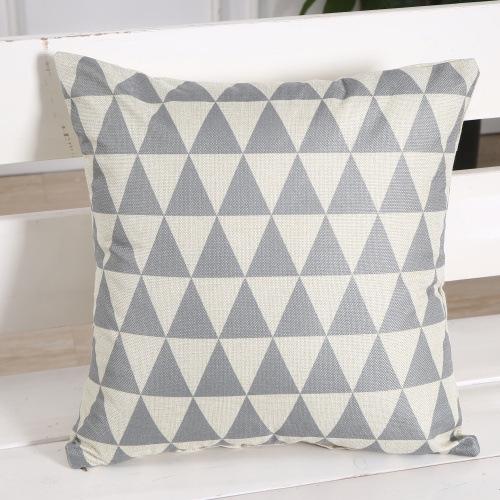 Triangle Plaid Pillow Case
