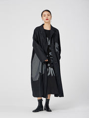 Loose Denim Flora Printed Long Outwear
