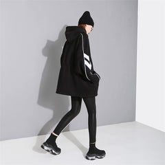 Women Drawstring Loose Pullover Sweatshirt