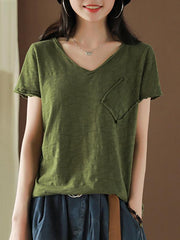 Simple Pure Color T-shirt