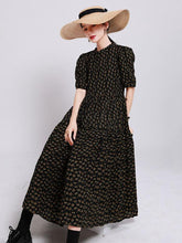 Fashion Floral Bishop Sleeve Dress