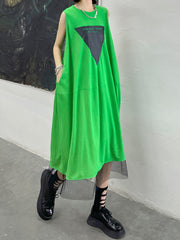 Sleeveless Summer Street Style Split-Joint Maxi Dress