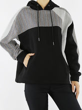 Simple Clashing Hoodie Sweatshirt