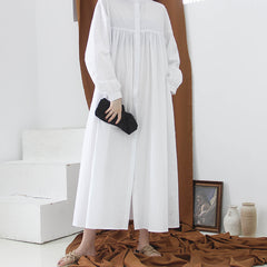 Women Retro Stand Collar Dress