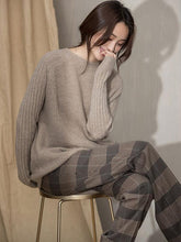 Loose Round Neck Long Sleeve Knitting Sweater