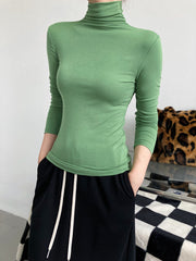 Casual Comfortable Turtleneck T-Shirt