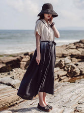 Original Gradient Belted Maxi Dress