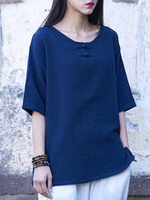 Cotton Linen Forg T-Shirt