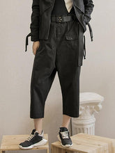 Loose Straight Leg Buttons Pants