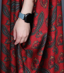 Printed Stitching Bat Sleeve Casual Dress