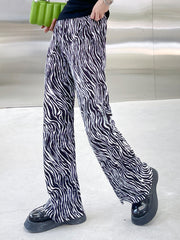 Retro High Waist Drape Straight Loose Casual Pants