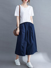 Plus Size Loose Lantern Trousers