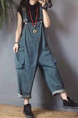 Retro Loose Pocket Jumpsuit