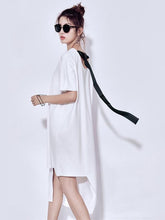 Loose Streamer Split-joint Dress