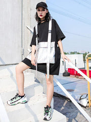 Summer Big Pocket T-Shirt Dress
