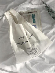 Letter Canvas Coffee Bag