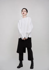 Casual Solid Color Loose Cuff Zipper Hoodie