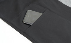 Color-Block Split-Joint High-Neck Midi Dress