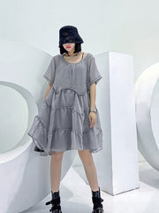 Lightweight Breathable Loose Slim Short Sleeve Dress