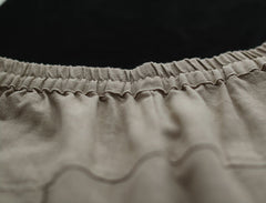 Ramie Cotton Loose Solid Pant