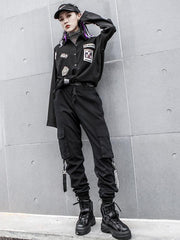 Tooling Multi-pocket Ribbon Overall Pants