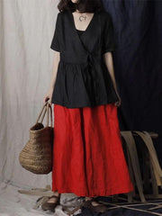 Super Loose Linen Cotton Pants