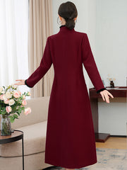 Retro Tang Suit Hanfu Embroidery Long Coat