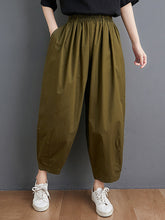 Casual Solid Capri-Pants Bottoms