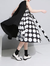 Chiffon Split-joint Polka-Dot Short Dress