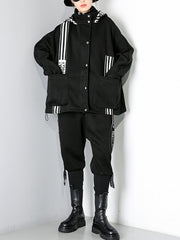 Women Thick Striped Casual Pants