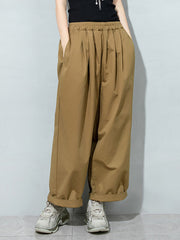Casual Plus Size Women's Wide-Leg Pants
