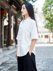 Vintage Forg Solid Short Sleeves Shirt