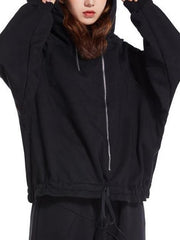 Loose Casual Zipper Hoodie Sweatshirt