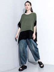 Original Irregularity Split-Joint T-Shirts Tops