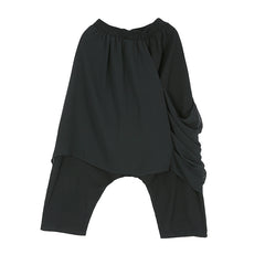 Solid Irregular Chiffon Skirt Pants