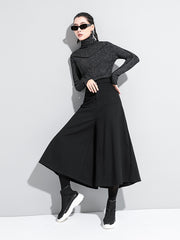 Women Loose Street Padded Wide Leg Pants
