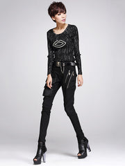 Street Pocket Zippered Harem Pants
